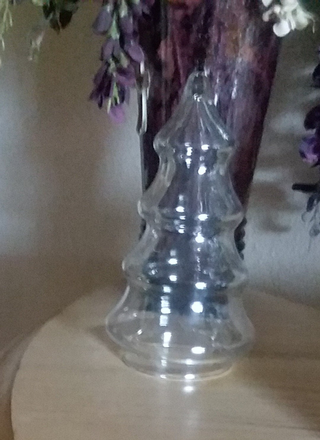 Vintage Clear Glass Christmas Tree 6.5tall Etsy