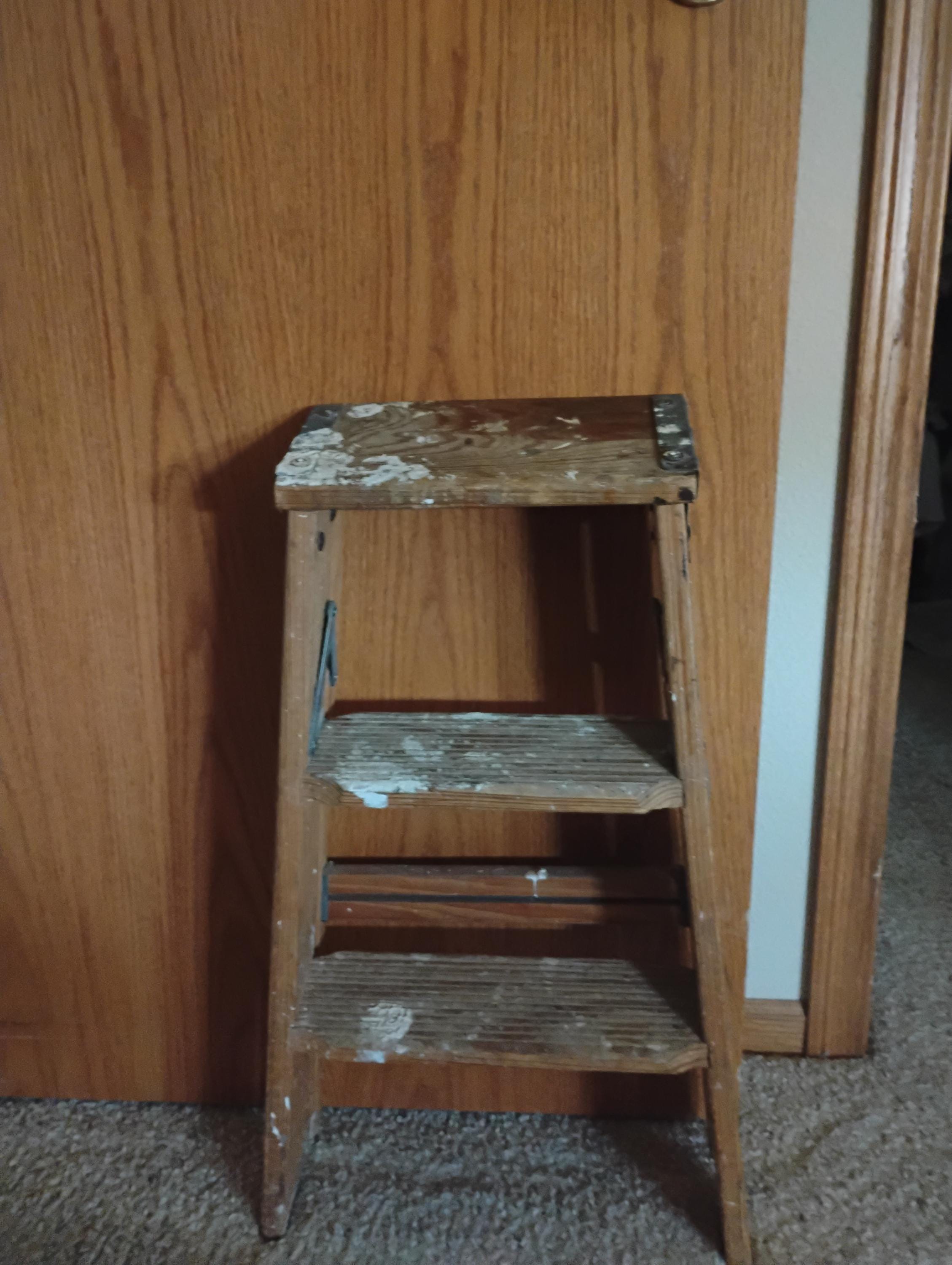 Vintage Antique Stepladder 3 steps Made in Japan 昭和レトロ 脚立