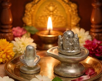 Mercury Shivling | Parad Shivling Idol | Handmade Hindu Shiva Lingam for Puja & Home Temple