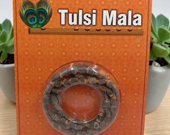 Mala de Tulsi Natural (Colar de Contas)