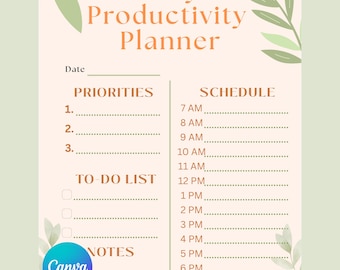 Daily Productivity Planner