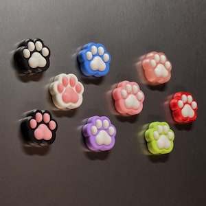 Cat/Dog Paw Magnets - Cute Fridge or Chalkboard Decoration - Set of 4 Magnets