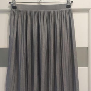 Jacqueline De Yong Gray Unique Short Pleated Mini Skirt Size S