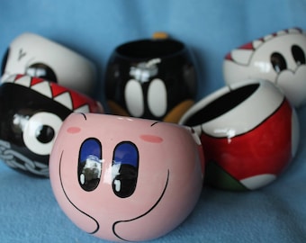 Kirby Ceramic Tilted Bowl (Made to Order and Customizable)