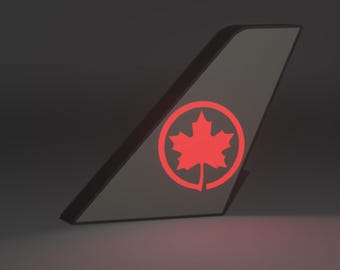 Air Canada Tailfin Lightbox – USB Powered, Dimmable LED