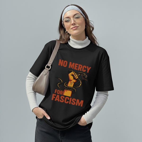 Antifaschistisches T-Shirt - Keine Gnade für Faschismus