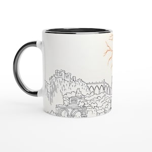 Erdtree Line Art Mug: Elden Ring Inspired Coffee Cup