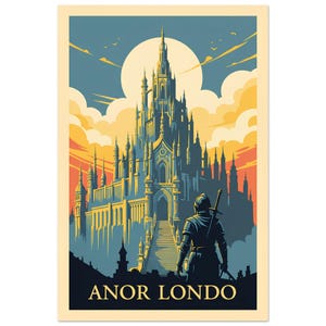 Dark Souls Anor Londo Print • Fine Art Poster • Unique Gift for Dark Souls Player • Gaming Room Decor • Dark Souls Gift