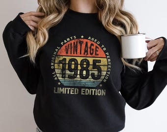 Vintage 1985 T-Shirt, 40th Birthday Gift for Women