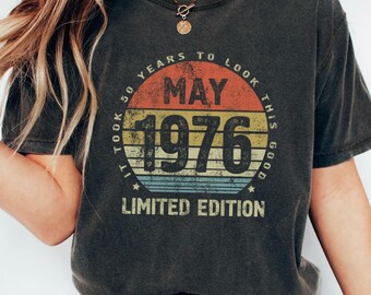 Funny 50th Birthday Shirt, It Took 50 Years To Look This Good Tee, Gift for Her Him, 1976 Party Outfit, Fiftieth Bday Gift Men Women