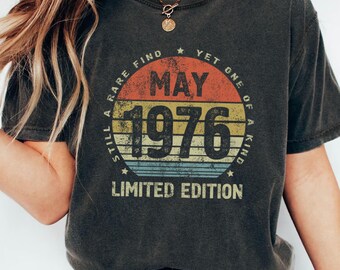 Rare Find 1976 Shirt, 50th Birthday Gift for Boyfriend Girlfriend, GenX 50th Birthday Tee, Unique 1976 Anniversary Gift, One of a Kind Shirt