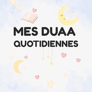 Dua's voor kinderen - 21 geïllustreerde printbare kaarten | Leuke islamitische leerstof | PDF met dua's voor moslimkinderen.