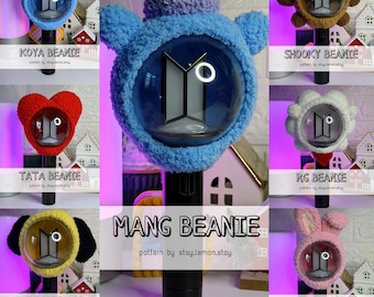 7 BTS Lightstick Crochet Patterns Bundle | Kpop Fan Beanie Covers (PDF Download)