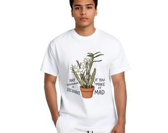Angry Dendrobium Orchid Unisex Cotton Funny T-Shirt