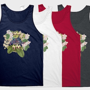 Never Too Many Phalaenopsis Orchid Tank Top T-Shirt | 100% Cotton Unisex Orchid Tee