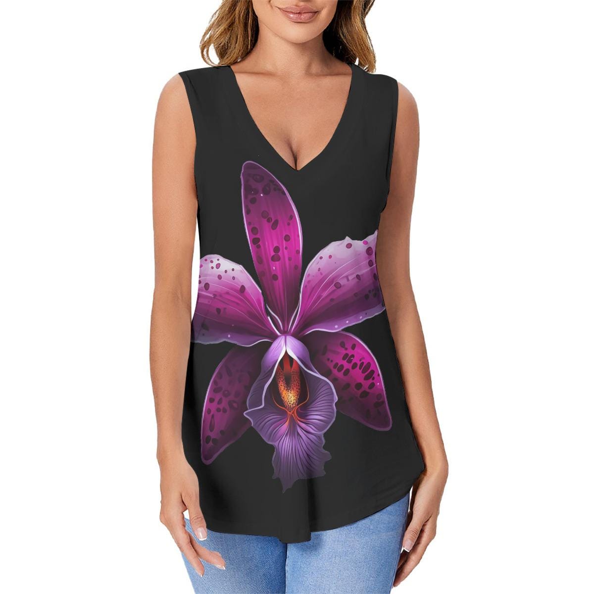Modular Orchid Print Pleated プリーツカーディガン Modular Orchid Print Pleated プリーツカーディガン