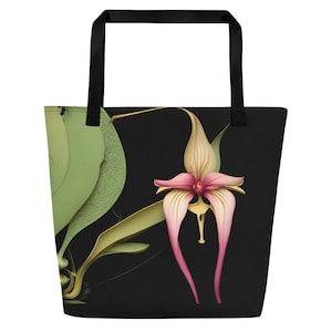 Bulbophyllum Orchid Tote Bag 16&quot; x 20&quot;