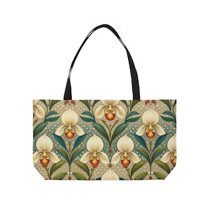 Orchid Venus Lady Slipper Weekender Tote Bag
