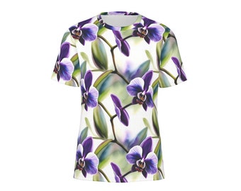 Orchid TShirt | 100% Cotton Graphic T-Shirt with orchids | Orchid Tee | Orchid Tee