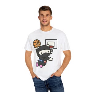 Garment-Dyed T-Shirt with Kanji , Casual Tee for Gifts, Streetwear Style, Unisex Clothing, Japanese Aesthetic Apparel