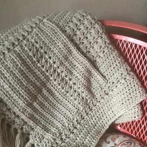 Ready to Ship Crocheted Pocket Wrap, shawl with pockets, soft, handmade and stylish scarf image 10