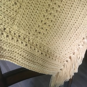 Ready to Ship Crocheted Pocket Wrap, shawl with pockets, soft, handmade and stylish scarf image 8