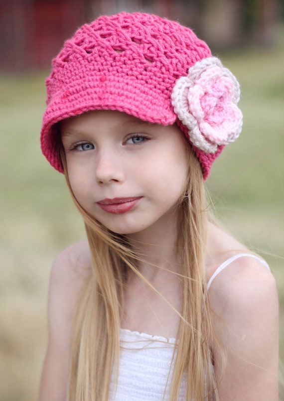 Pink Crochet Hat with Floral Accents Amazon.com: WUODHTW Handmade Crochet Flower Straw Hat Beach  main image 4