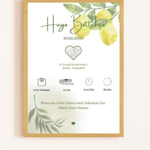 Carta astral personalizada con lugar de nacimiento en PDF: un regalo de nacimiento imprimible en PDF. Diseño floral, safari, arcoíris y sencillo.