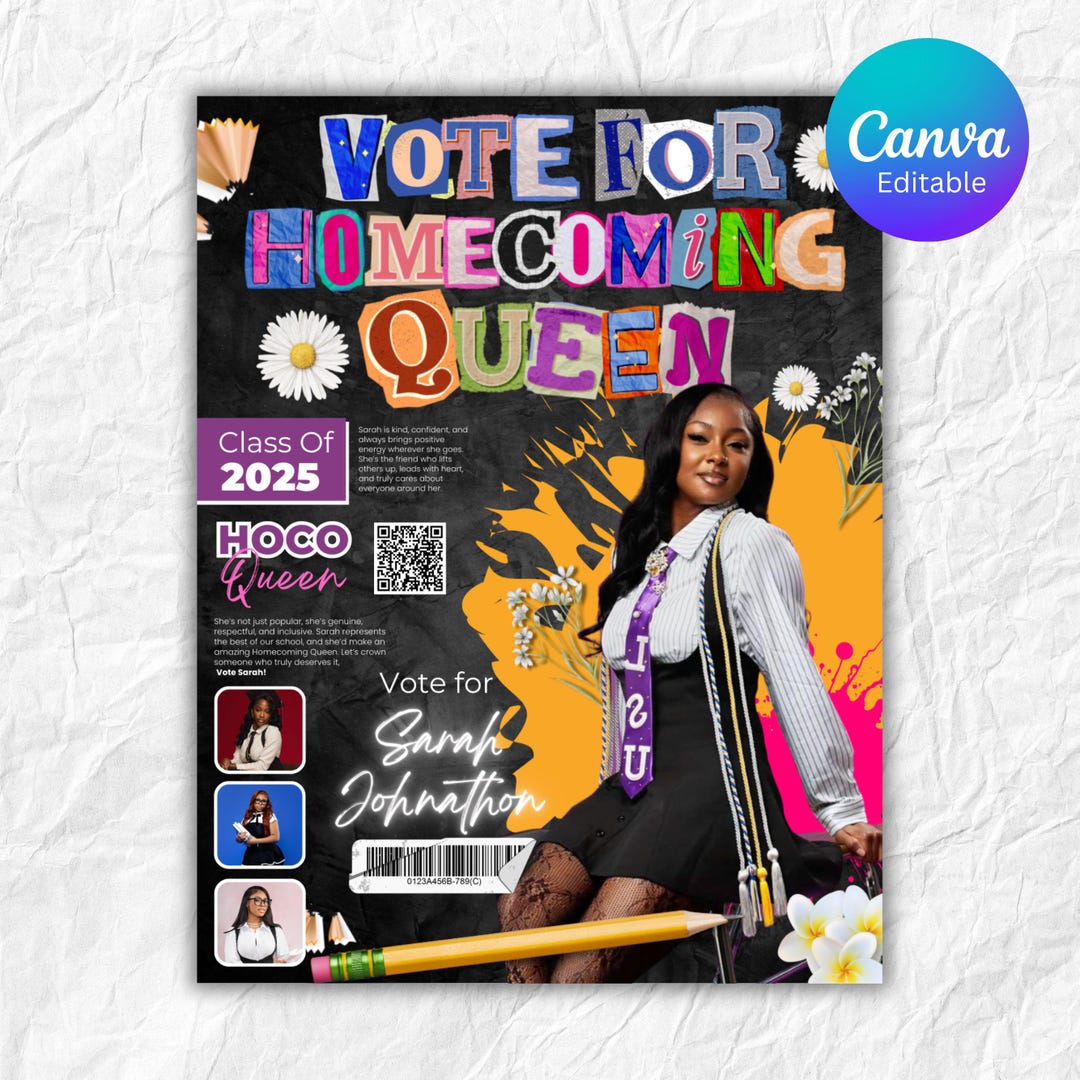 Homecoming Queen Flyer , Homecoming Flyer , Homecoming Campaign Flyer ...