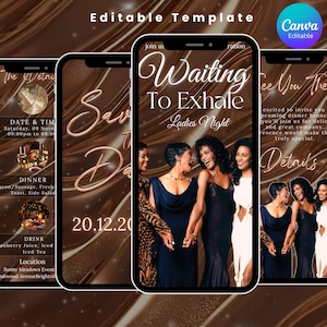 Invitation à une soirée jeux en attendant d'expirer, invitation animée pour une soirée entre filles, invitation vidéo bohème pour dames, modèle soirée soirée poker bingo