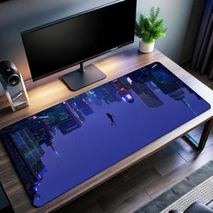 Spider-Man: Into the Spider-Verse Desk Mat | Miles Morales Mouse Pad | Premium Print Surface | Personalized Desk Mat | Smooth Glide Control