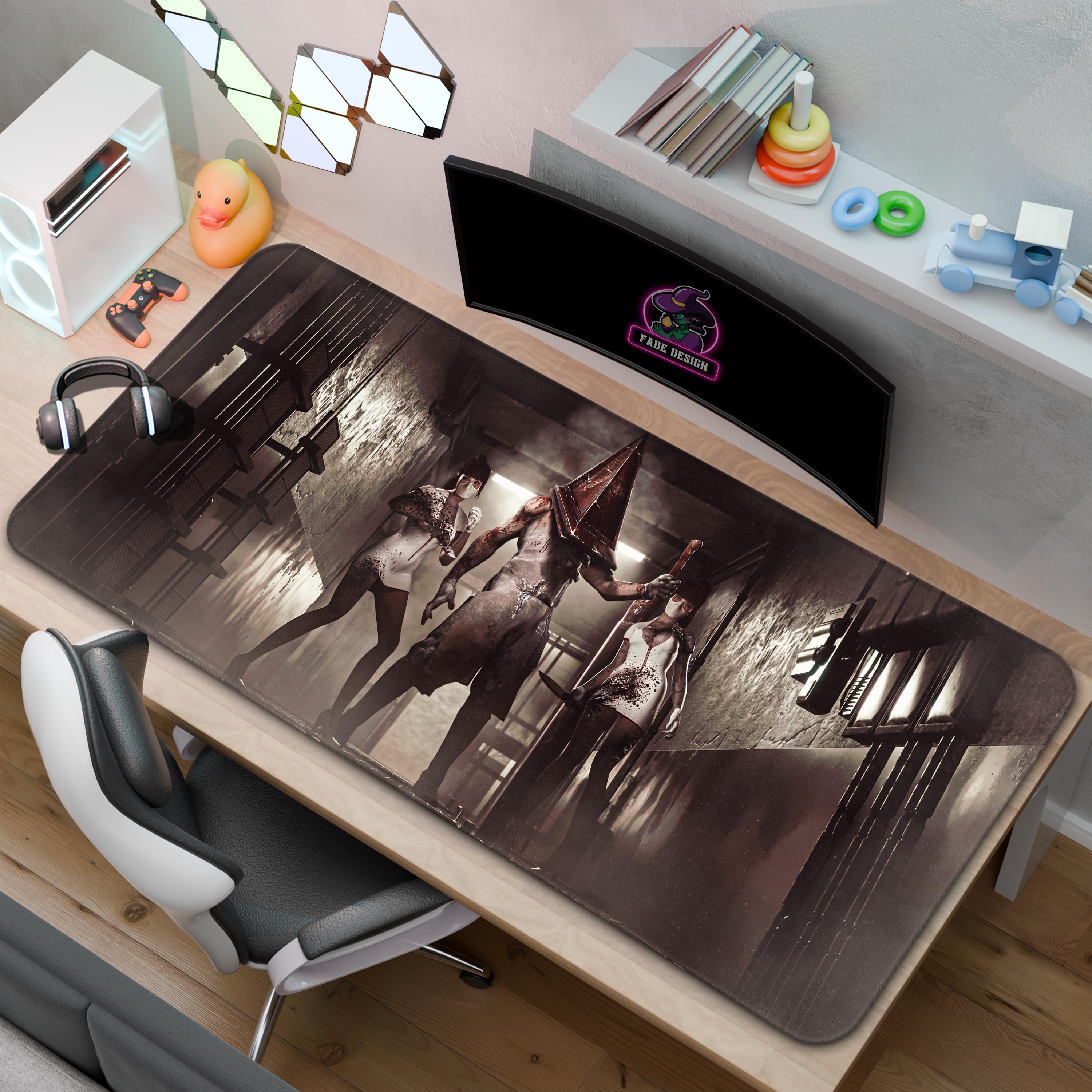 Silent Hill Desk Mat | Pyramid Head Mouse Pad | Desk Decor Gift