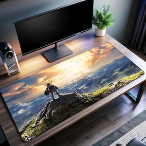 The Legend of Zelda Desk Mat | Hyrule Mouse Pad | Premium Print Surface | Personalized Desk Mat | Gaming Desk Mat