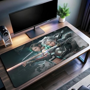 Final Fantasy Desk Mat | Cloud Strife Mouse Pad | Premium Print Surface | Personalized Desk Mat | Gaming Desk Mat
