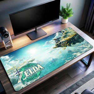 The Legend of Zelda Desk Mat | Hyrule Mouse Pad | Premium Print Surface | Personalized Desk Mat | Gaming Desk Mat