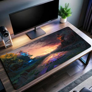 Dota 2 Desk Mat | The Terrene Plane Mouse Pad | Premium Print Surface | Personalized Desk Mat | Gaming Desk Mat
