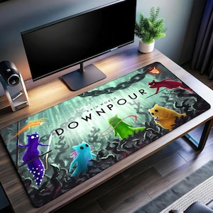 Rain World Gaming Desk Mat | The Slugcat Mouse Pad | Premium Print Surface | Personalized Desk Mat | Gaming Desk Mat