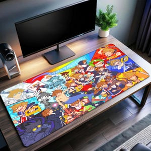 Kingdom Hearts Desk Mat | Sora Mouse Pad | Premium Print Surface | Personalized Desk Mat | Gaming Desk Mat