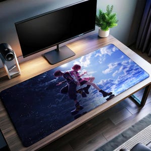 Kingdom Hearts Desk Mat | Sora Mouse Pad | Premium Print Surface | Personalized Desk Mat | Gaming Desk Mat