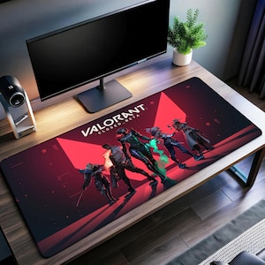 Valorant Desk Mat | Gaming Mouse Pad | Premium Print Surface | Personalized Desk Mat | Smooth Glide Control