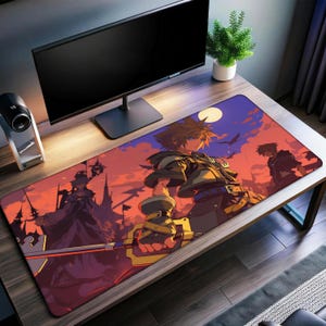 Kingdom Hearts Desk Mat | Sora Mouse Pad | Premium Print Surface | Personalized Desk Mat | Gaming Desk Mat