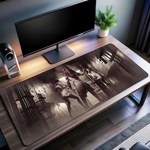 Silent Hill Desk Mat | Pyramid Head Mouse Pad | Premium Print Surface |  Personalized Desk Mat | Gaming Desk Mat