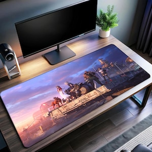 Final Fantasy Desk Mat | Cloud Strife Mouse Pad | Premium Print Surface | Personalized Desk Mat | Gaming Desk Mat
