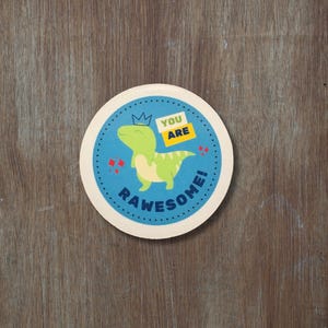 Rawesome! Sticker, Cartoon, Anime, Stickers, Laptop Stickers, Computer Stickers, Water bottle Stickers, Laptop Decals.