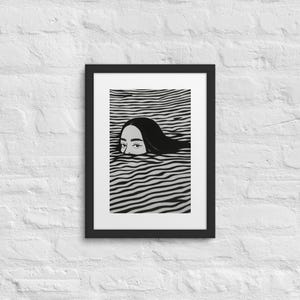 Framed poster