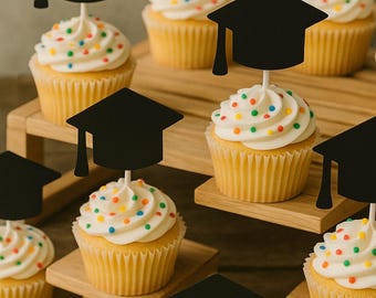 Graduation Cupcake Toppers, Cupcake Toppers, Cake Toppers