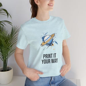 Personalisierte Saturn T-Shirt | Benutzerdefinierte Weltraum Liebhaber Geschenk