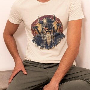 Vintage Viking Beard T-Shirt | Gender Neutral | Bella Canvas 3001 | World Beard Day Retro Graphic Shirt