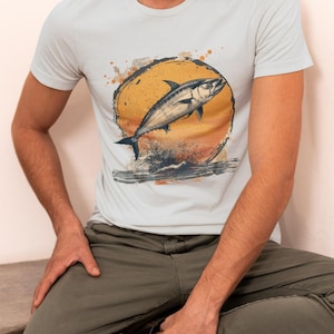 Vintage Tuna Fishing T-Shirt | Retro Saltwater Gift for Anglers, Fishermen & Ocean Adventure Fans