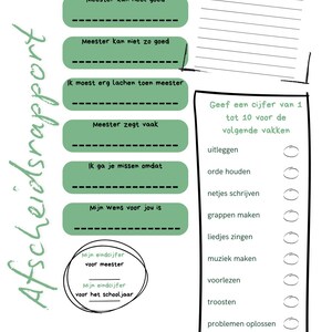 Abschiedsbericht Lehrer | Ende des Schuljahres zum Ausdrucken | Geschenk Lehrer | Danke Schuljahr | Schöne Dankeskarte Lehrer PDF